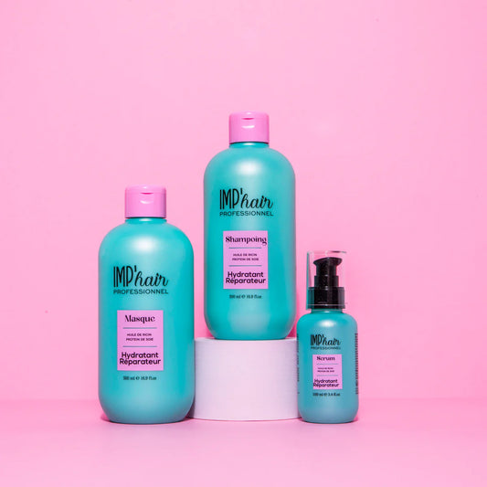 TRIO SHAMPOING MASQUE & SÉRUM RICIN & PROTÉINE DE SOIE
