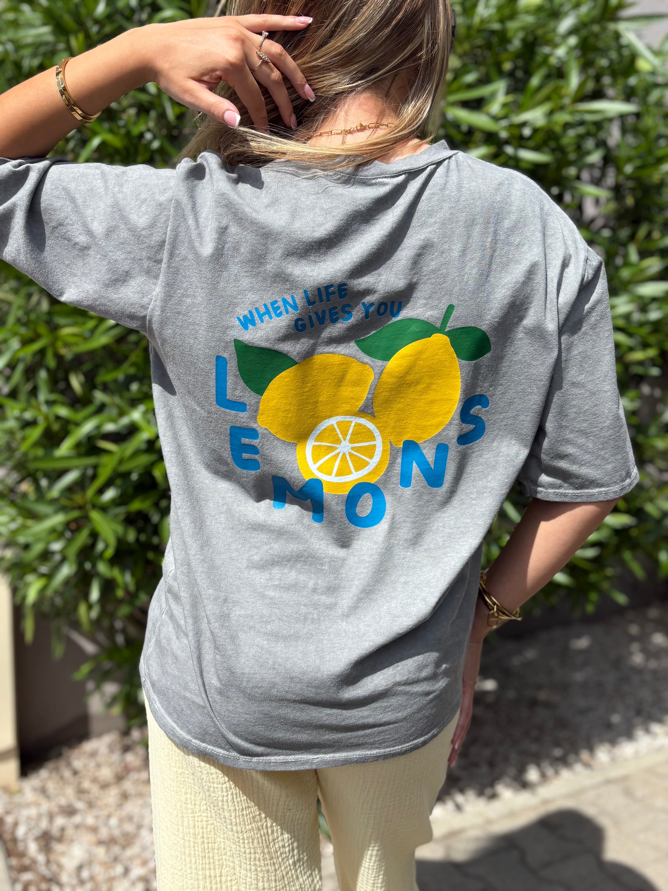 T-SHIRT LEMONS GRIS
